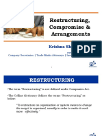 Day 4 Master Class CS Krishna Sharan Mishra Corporate Restructuring PDF