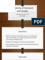 Elasticity of Demand and Supply: MAS 202 / MW / 12:30 - 2:00 Mr. Caducoy