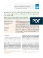 Phytochemical Screening, Antibacterial and Free Radical Scavenging Effects