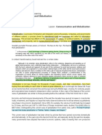 Session 3 - Communication and Globalization - IM