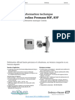 Fiche Technique Debitmetre 80F Endress Hauser