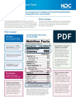 The New Nutrition Facts Panel