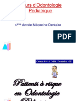 Cours D'odontologie Pédiatrique: 4 Année Médecine Dentaire