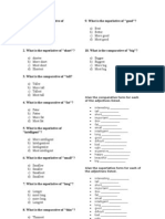 Comparatives and Superlatives 1