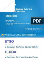 Integrated Modular Avionics Platforms & Modules ETSO-2C153: Anne Sénéchal