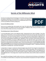 Secrets of The Millionaire Mind - September 2017