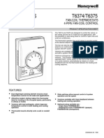 COMANDA TERMOSTAT - T6374-T6375 - Fisa Tehnica