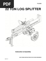 22 Ton Log Splitter: Instruction & Assembly