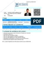 Recu de Candidature PDF