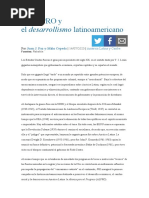 La ALPRO y El Desarrollismo Latinoamericano. Juan J Paz Miño Cepeda