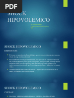 Shock Hipovolemico