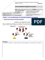 Chapitre 5 Eleve - La Reponse Immunitaire Adaptative Ou Acquise