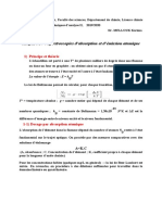 Chapitre 4 Spectroscopies D'absorption Et D'émission Atomique