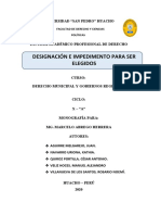 Monografía Designación e Impedimento para Ser Elegido