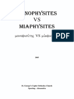 Monophysites Vs Miaphysites