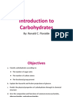 Intro To Carbohydrates PDF