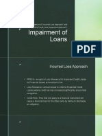 Impairment of Loans: Comparison of "Incurred Loss Approach" and "Expected Credit Loss Impairment Approach"