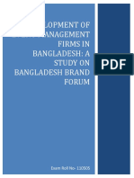 Development of Event Management Firms in Bangladesh: A Study On Bangladesh Brand Forum