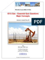 Oil & Gas - Essential Quiz Questions Major Concepts: Pdhonline Course M558 (10 PDH)