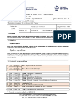 Plano de Ensino 20171 FÍSICA EXPERIMENTAL III ENGENHARIA CIVIL MODELO NOVO