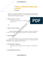 UNIT I ELECTRICAL CIRCUITS ANALYSIS Important Questions