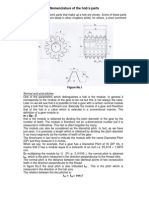 Nomenclature of The Hob's Parts