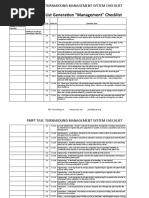 Shutdown Work Checklist Category 3 - 3.1 To 3. 4