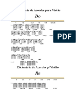 Dicionário de Acordes para Violão