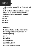 1.2 The Mole Concept