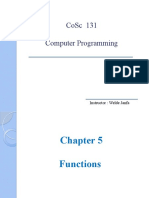 Chapter Five - Functions