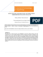 Innovation Related Behaviour and Employment Embeddedness in Ranong Thailand