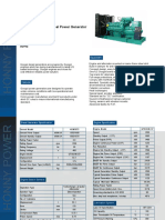 Datasheet HGM1875: Googol Diesel Power Generator 1350kW-1688kVA 1500kW-1875kVA 50Hz