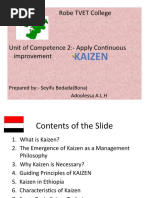 Robe TVET College: Kaizen