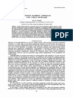 A Finite Element Approach For Cable Problems