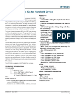 Power Management Ics For Handheld Device: General Description Features