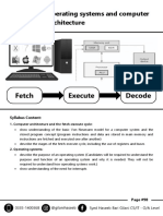 Chapter 4 - Operating Systems and Computer Architecture: Syllabus Content