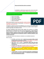 As Cinco Preguntas Essenciais Que Você Deverá Fazer Sobre A Sua Empresa