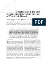 The Role of Technology in The Shift Towards Open Innovation-The Case of Procter Gamble