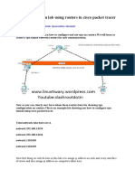 VPN Configuration Lab Using Routers in Cisco Packet