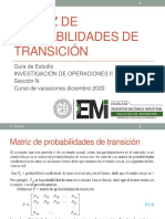 3.3 Matriz de Probabilidades de Transición 17122020