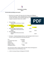 Government Accounting Quiz 8 Write The Letter Pertaining To Best Answer