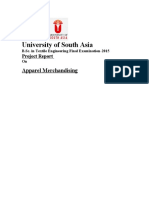 University of South Asia: Apparel Merchandising