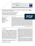 Impedimetric Quantification of Cells Encapsulated in Hydrogel Cultured in A Paper-Based Microchamber