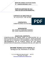 INFORME TÉCNICO ACTA No. 1 HRHD