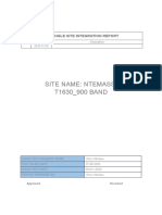 2G Single Site Integration Report.1