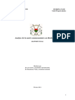 Analyse de La Sante Communautaire Au Burkina Faso