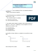 Ficha de Trabalho - Movimento Circular Uniforme