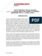 Project Report On Production of Menthol Crystal (Flakes), Menthol Crystal (Bold) Dmo & Mint Oil Storage