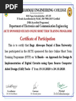 Engr. Abreeque Faryal - Certificate