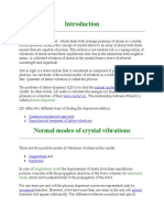 Lattice Dynamics Extends The Concept of Crystal Lattice To An Array of Atoms With Finite